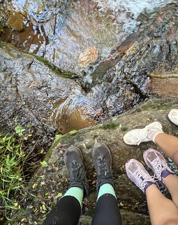 Hiking shoes on Bermanzi Hiking Trails 