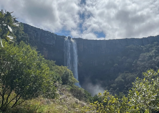 Waterfall seen on Bermanzi Hiking Trails 